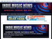 Tablet Screenshot of indiemusicnews.com